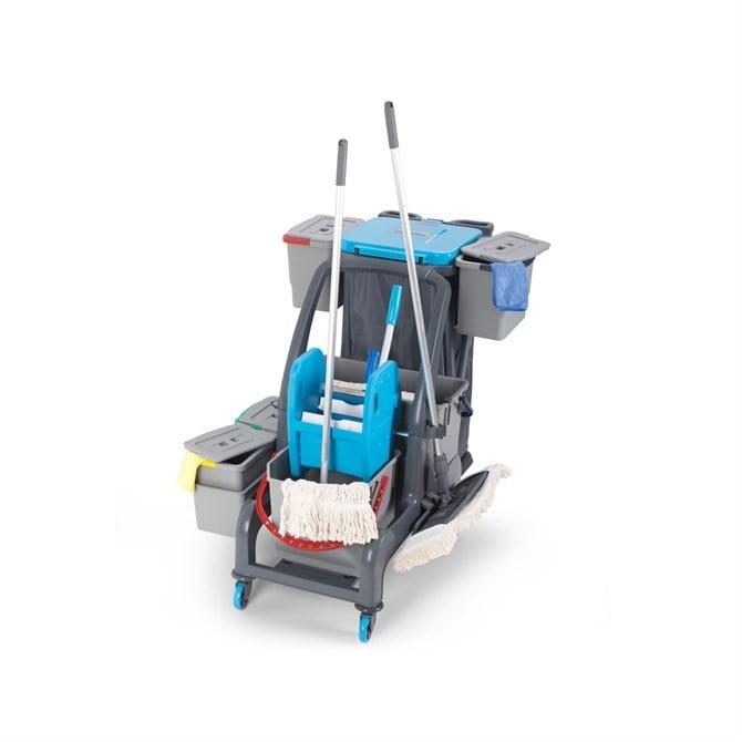 Fantom Temizlik Seti Presli, Çöp Toplama Üniteli, Aksesuar & Cam Temizleme Kovalı 25 & 22 Lt Procart JET 728S