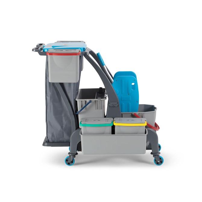 Fantom Temizlik Seti Presli, Çöp Toplama Üniteli, Aksesuar & Cam Temizleme Kovalı 25 & 22 Lt Procart JET 728S