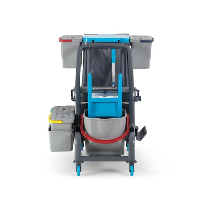 Fantom Temizlik Seti Presli, Çöp Toplama Üniteli, Aksesuar & Cam Temizleme Kovalı 25 & 22 Lt Procart JET 728S